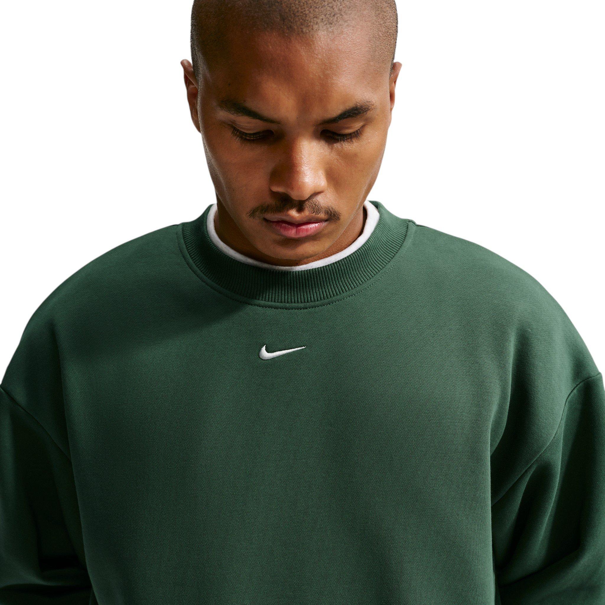 Nike Men's Solo Fleece Crew-Neck Sweatshirt - GREEN